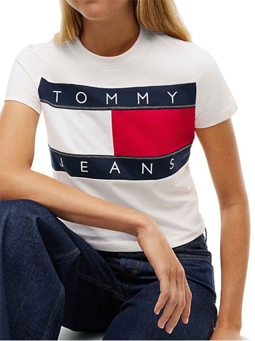 T-shirt regular fit con logo ricamato Tommy Jeans | DW0DW22818YBH